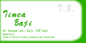 timea baji business card